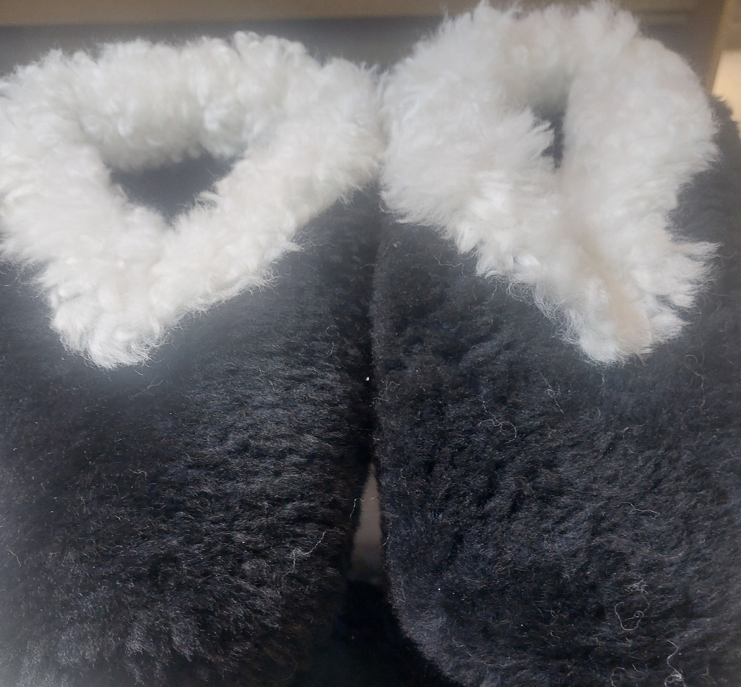 Pantuflas Blanco/Negro